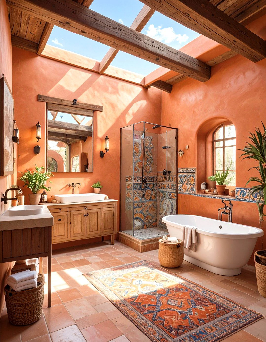 Southwestern Adobe Master Bathroom - 30 master bathroom designs