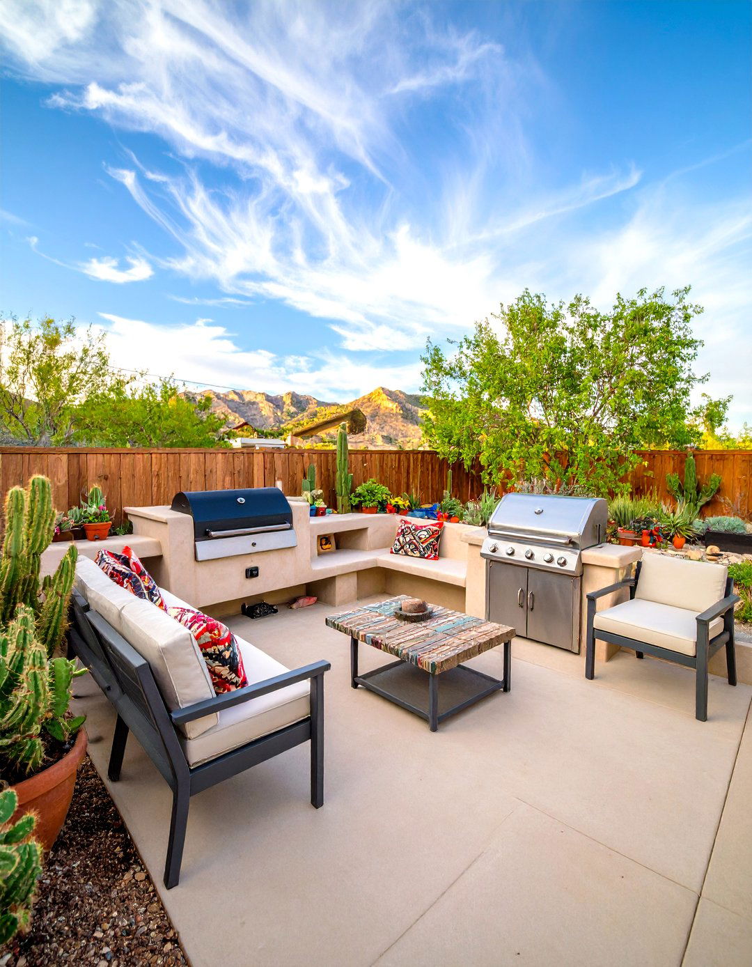 Southwestern Adobe Style BBQ Pit - 30 backyard bbq ideas