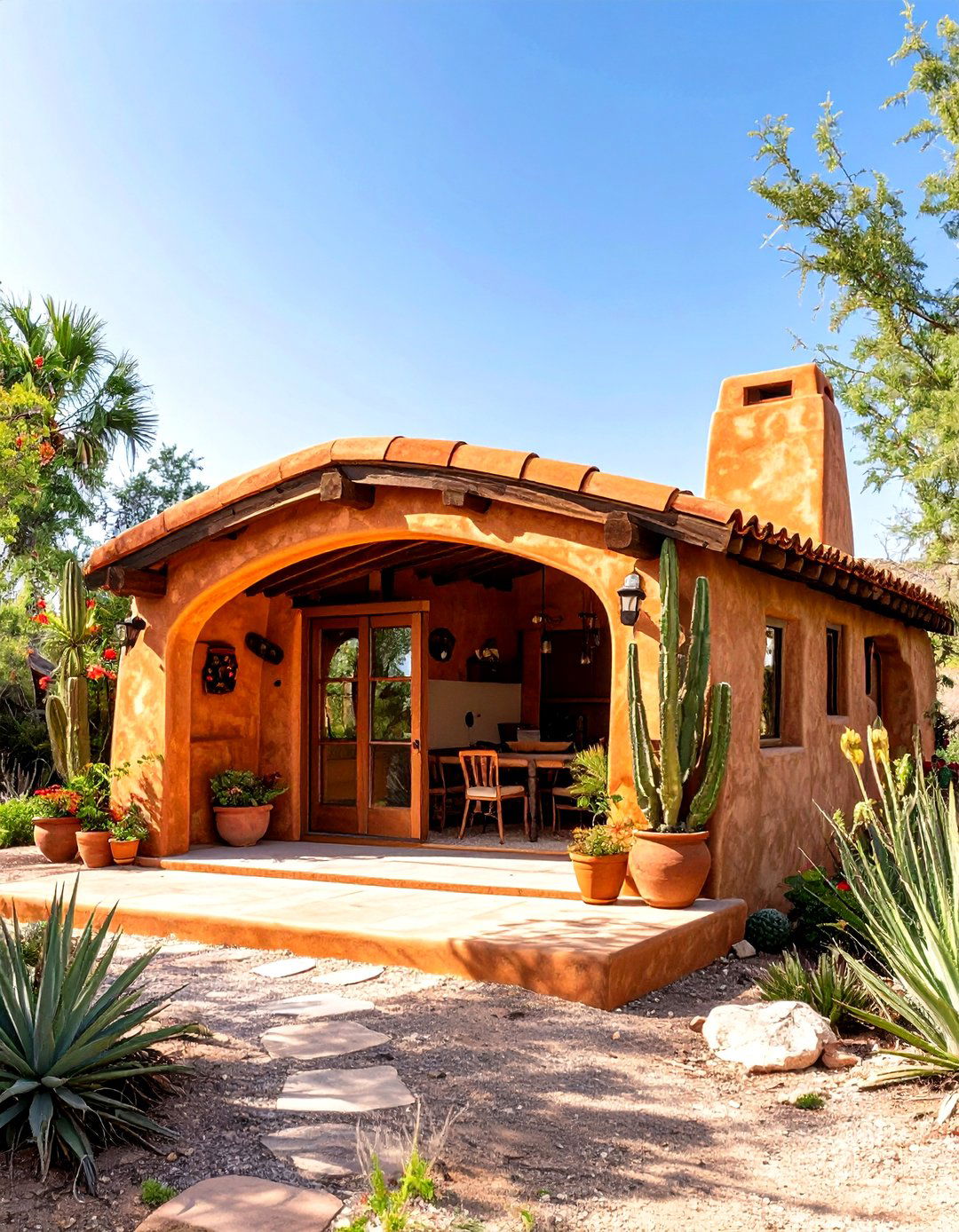 Southwestern Adobe Style Shed Office - 30 shed office ideas