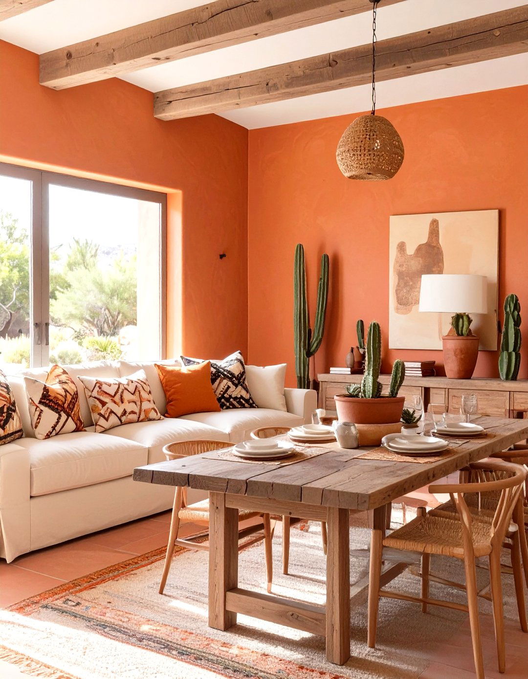Southwestern Desert Vibe - 30 lounge dining room ideas