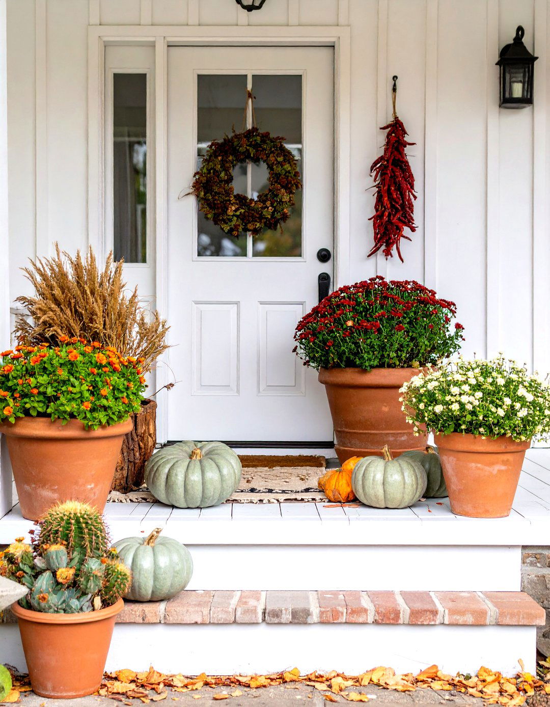 Southwestern Fall Porch Style - 30 fall porch decorating ideas