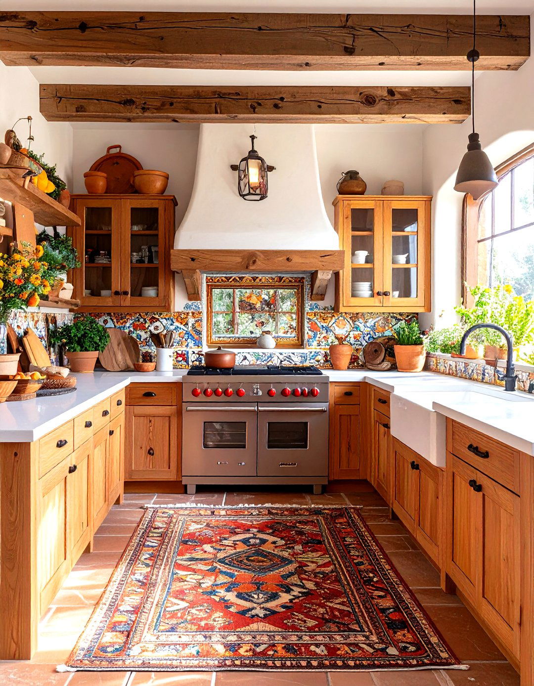 Southwestern Farmhouse Kitchen Fusion - 30 farmhouse kitchen design ideas