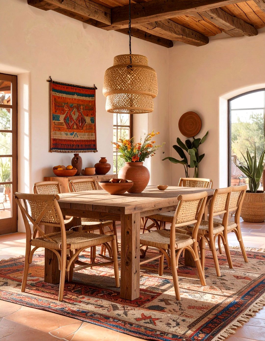 Southwestern Inspired Dining Room - 30 casual dining room ideas