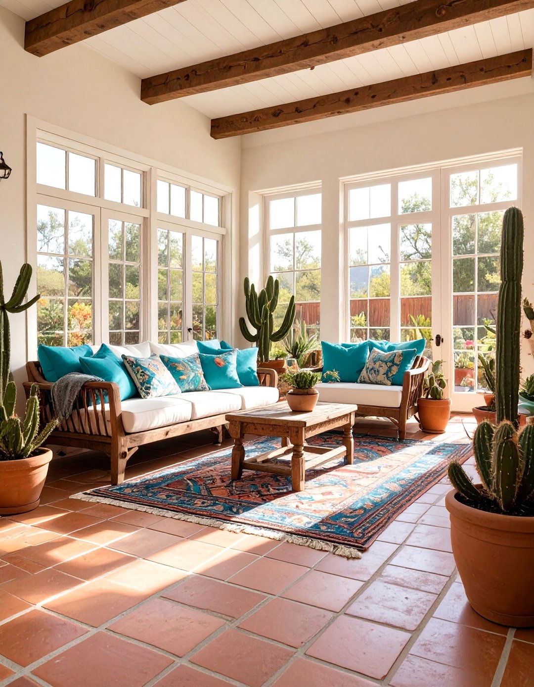 Southwestern Inspired Sunroom - 30 interior design help ideas