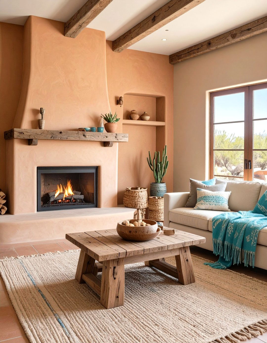 Southwestern Living Room - 30 interior design photos ideas