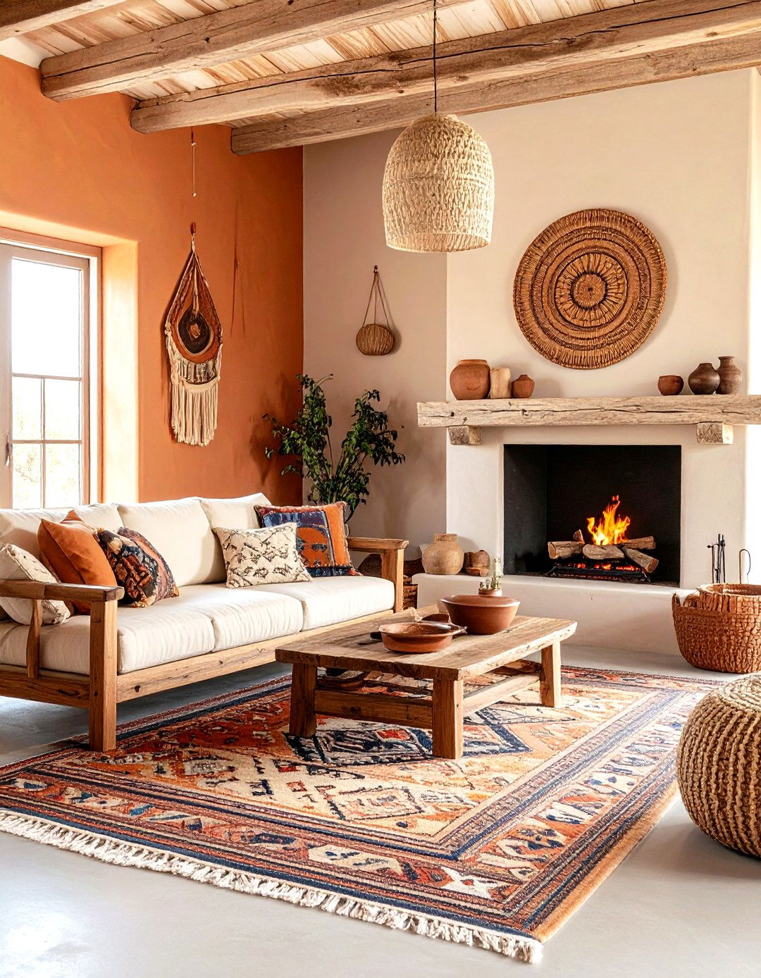Southwestern Spirit Living Room - 30 interior design living room ideas