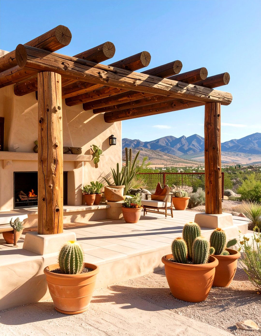Southwestern Style Deck Pergola - 30 deck pergola ideas