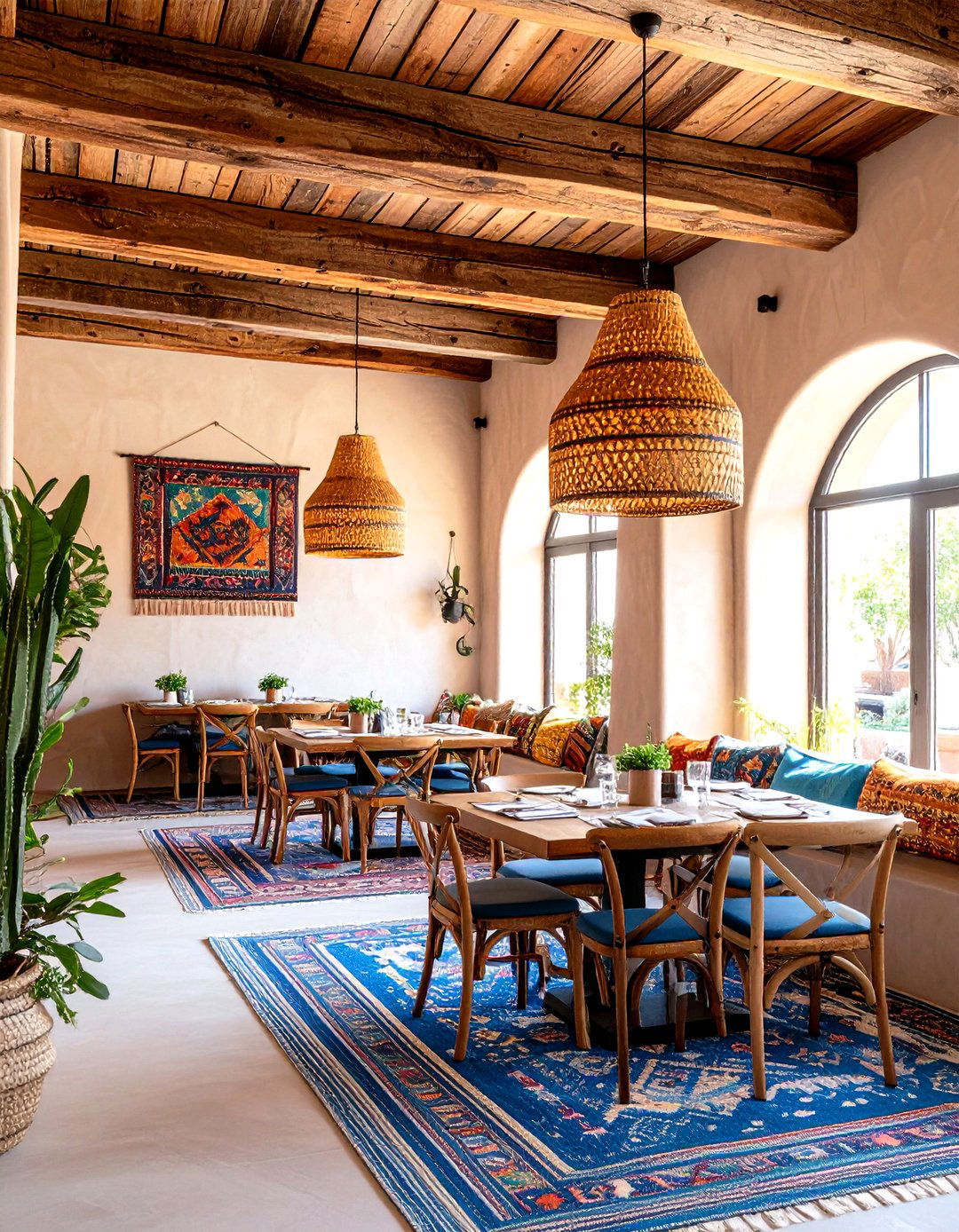 Southwestern Style with Adobe and Textiles - 30 restaurant interior design ideas