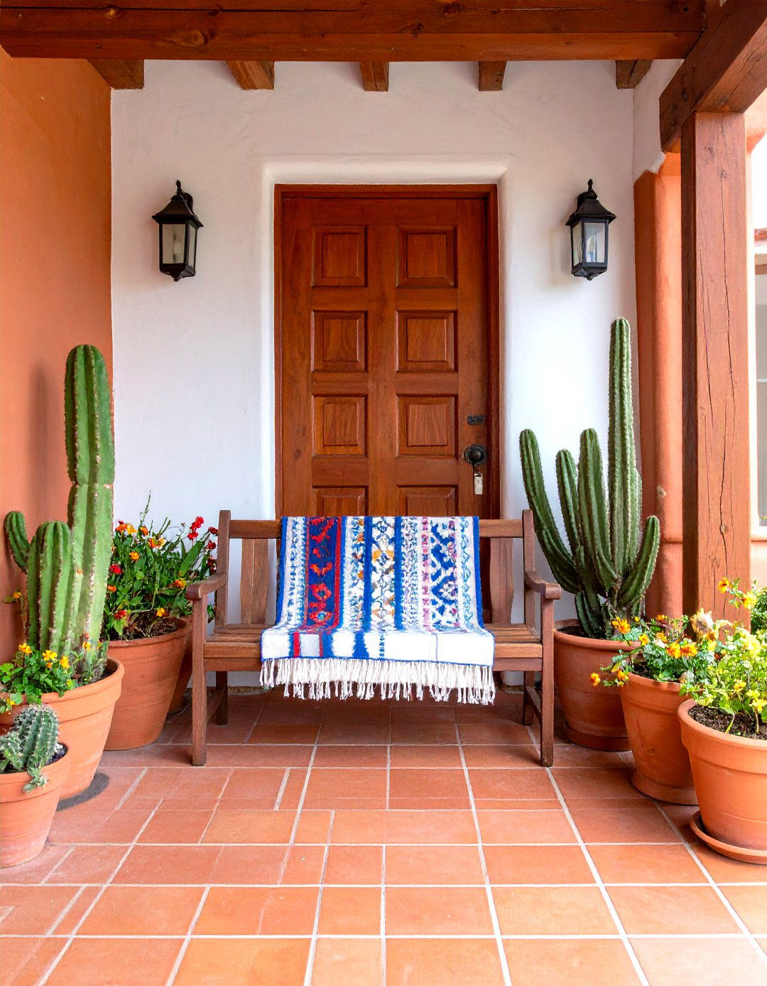Southwestern Terra Cotta Porch - 30 front porch design ideas photos