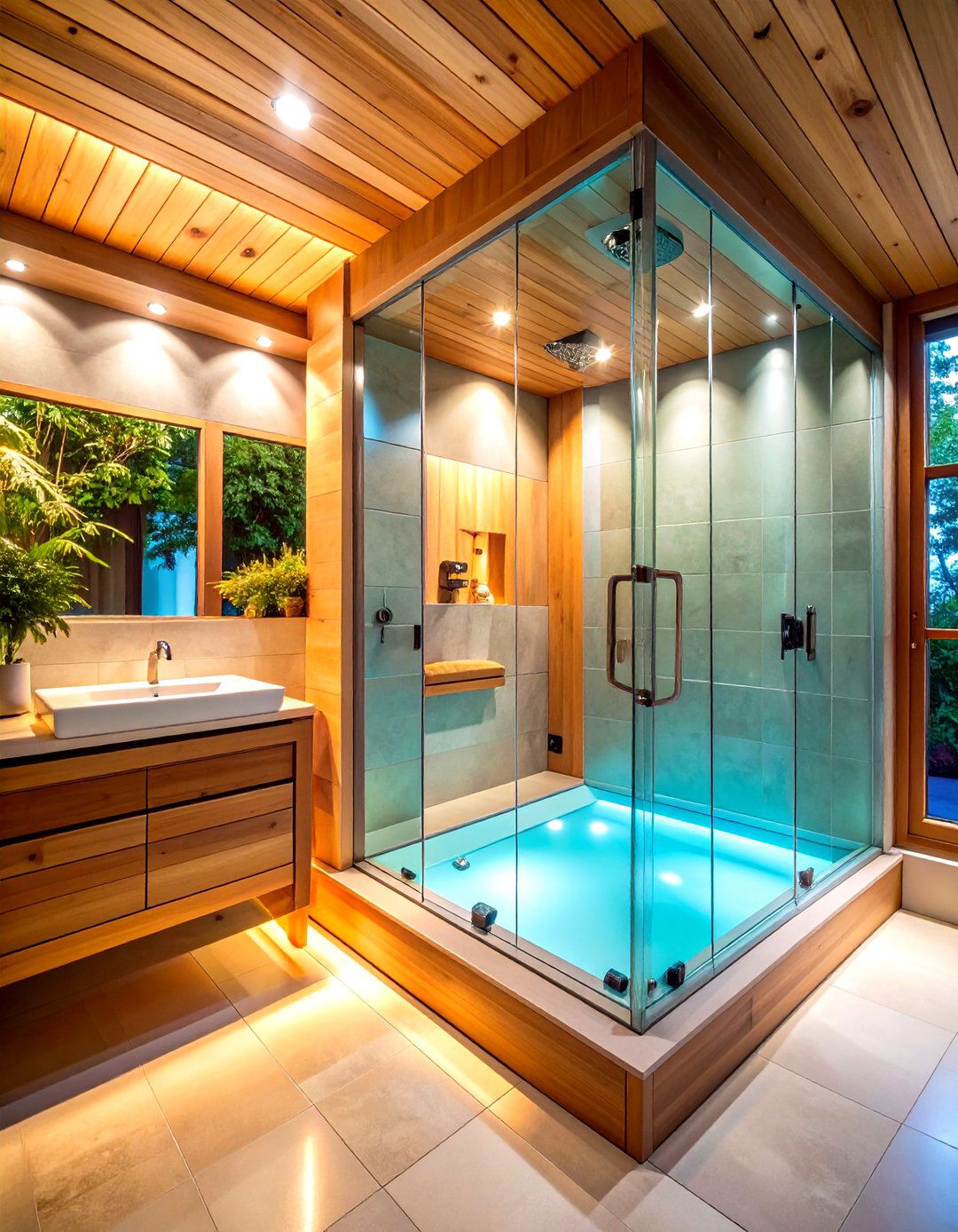 Spa Bathroom with Sauna - 30 design a bathroom ideas