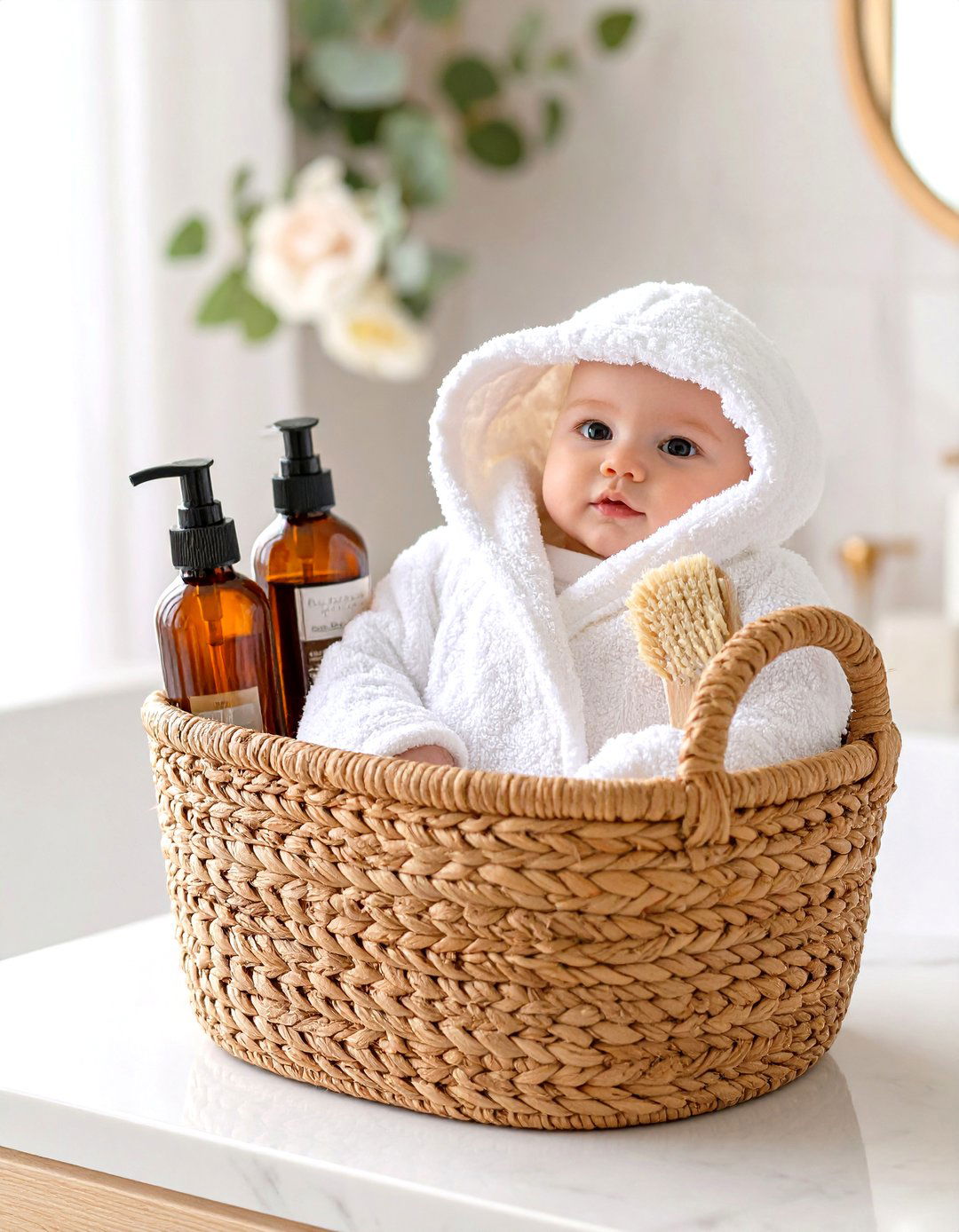 Spa Day for Baby Basket - 30 unique baby shower basket ideas
