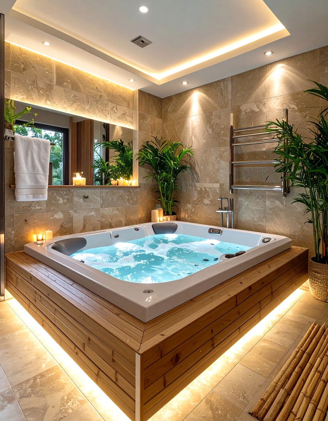 Spa Inspired Corner Bathroom Tub - 30 bathroom tub ideas