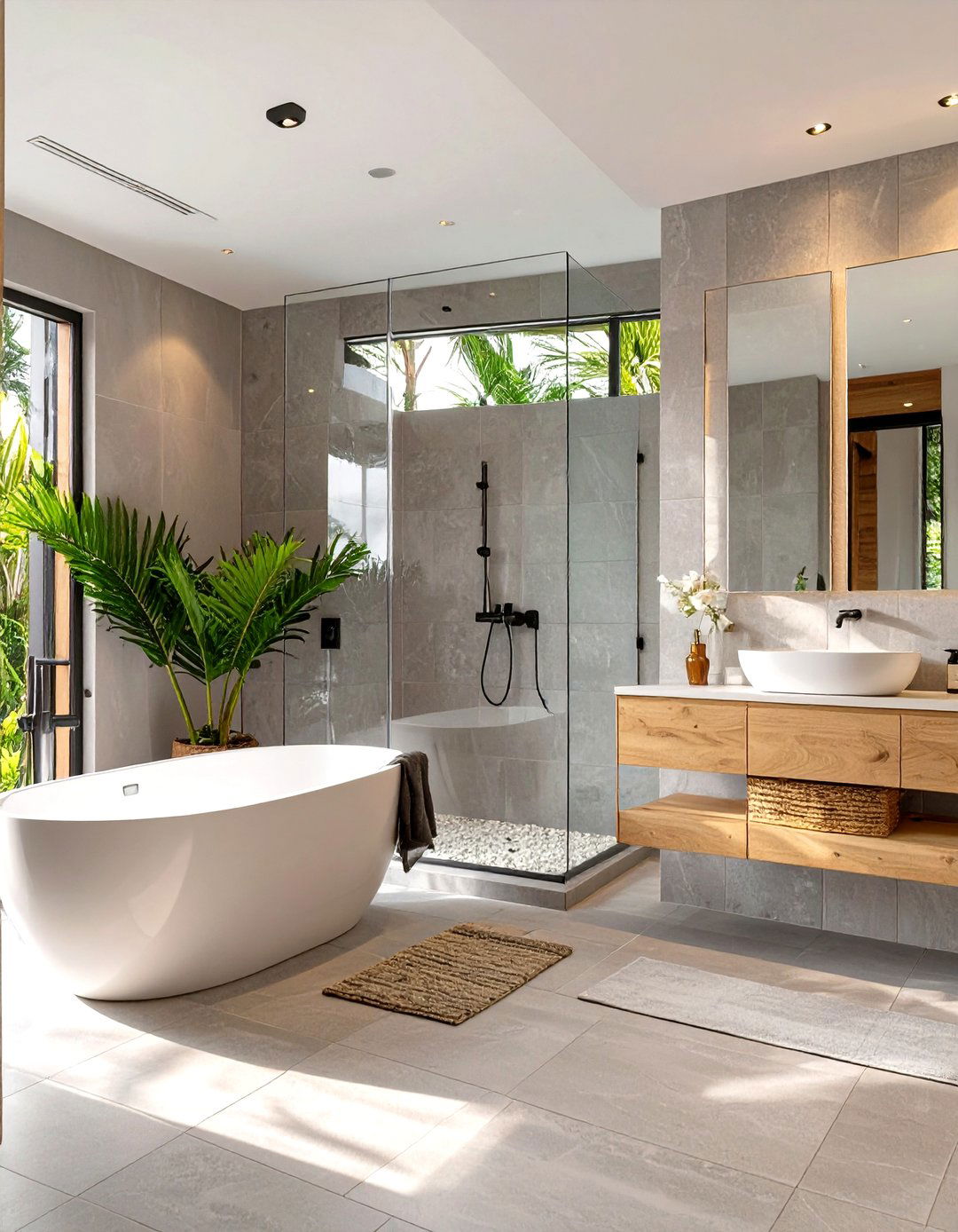 Spa Like Coastal Bathroom Retreat - 30 modern coastal interior design ideas