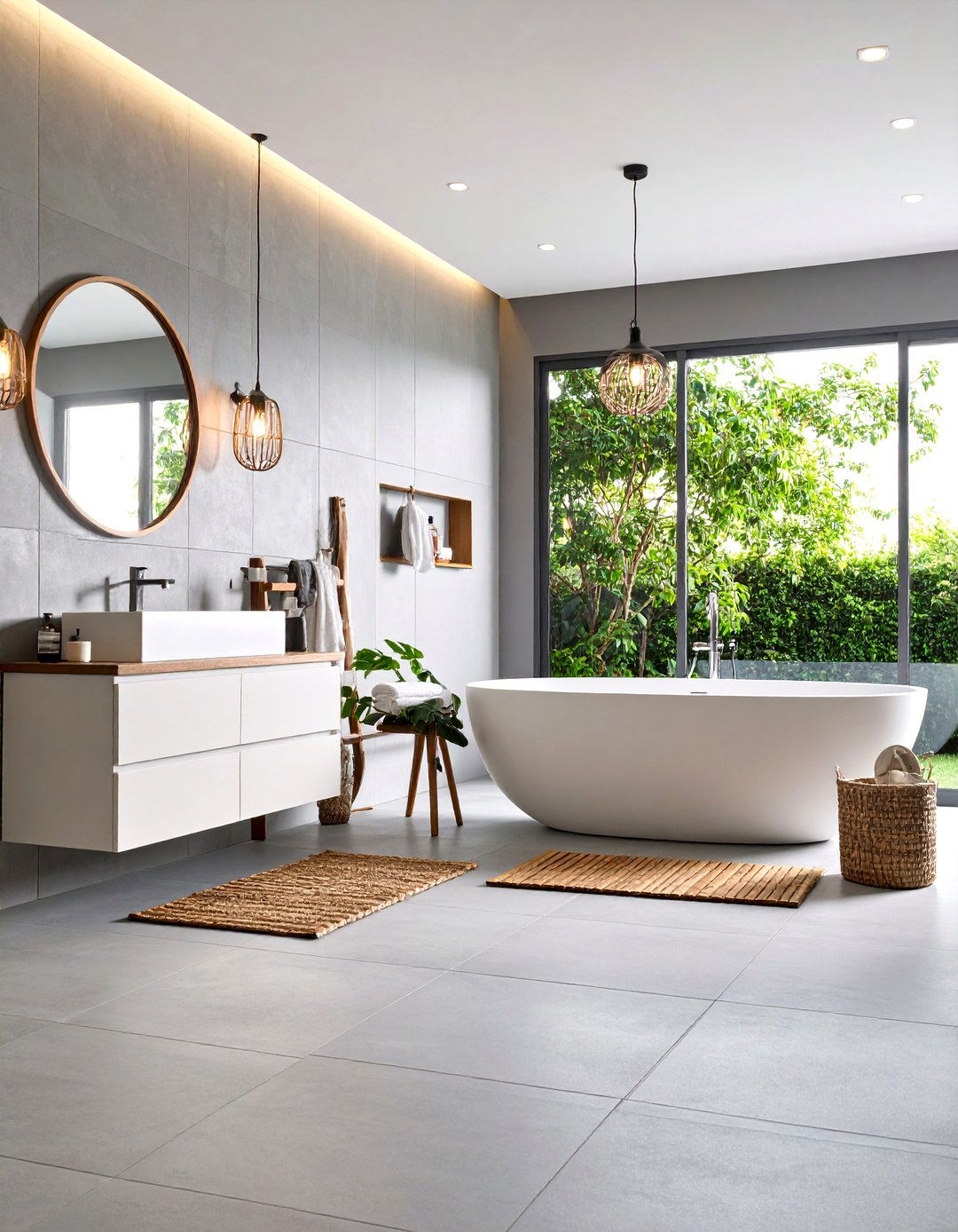 Spa Like Serene Gray Bathroom - 30 gray and white bathroom ideas