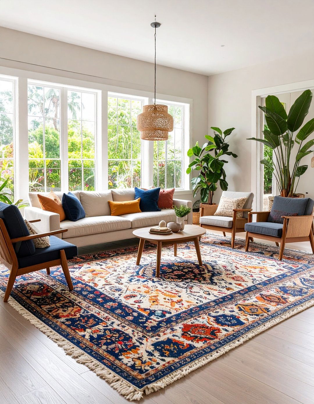 Space Defining Area Rugs - 30 affordable interior design ideas