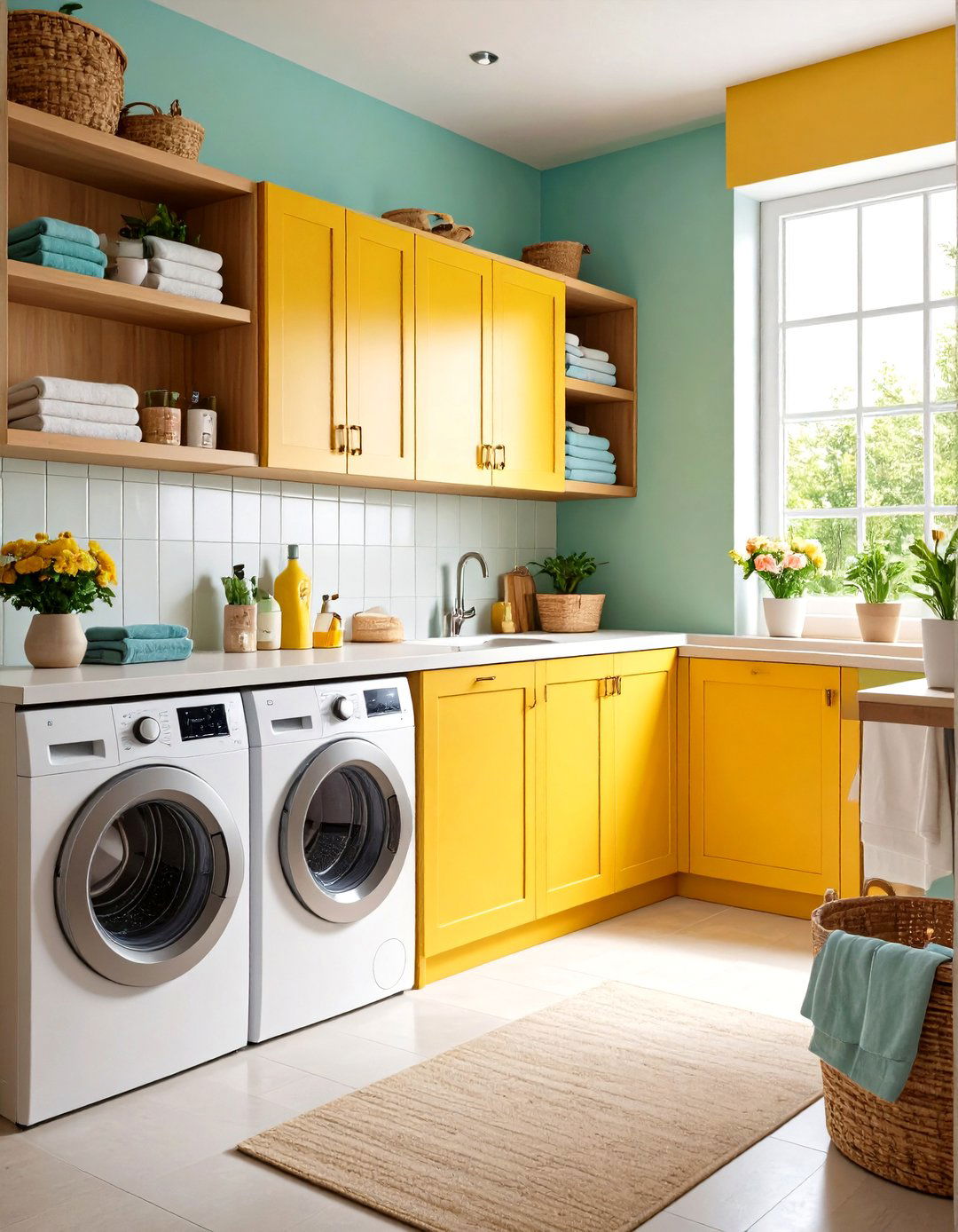 Space Saving Galley Laundry Room - 30 laundry decor ideas