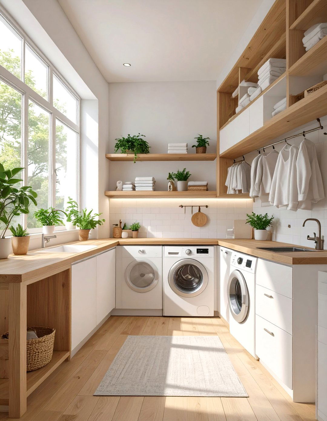 Space Saving Galley Laundry Room - 30 ai laundry room design ideas