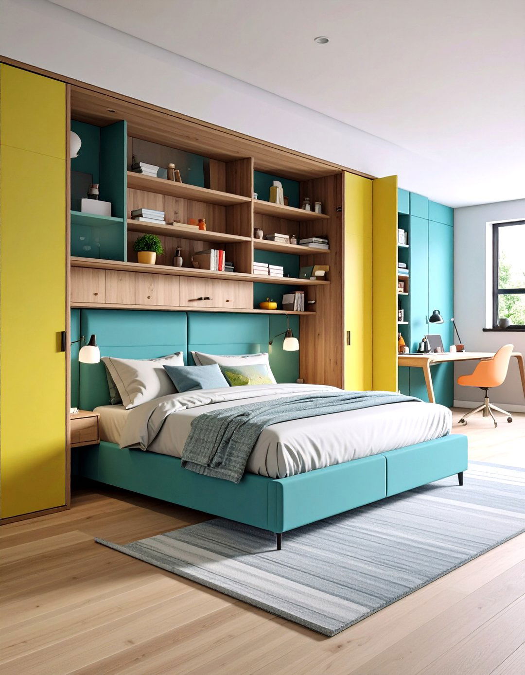 Space Saving Murphy Bed Bedroom - 30 room interior design bedroom ideas