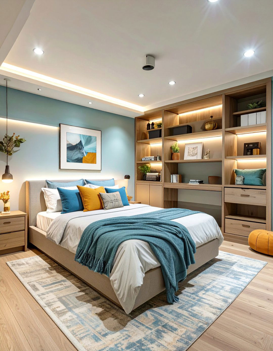 Space Saving Murphy Bed Bedroom - 30 basement bedroom ideas on a budget