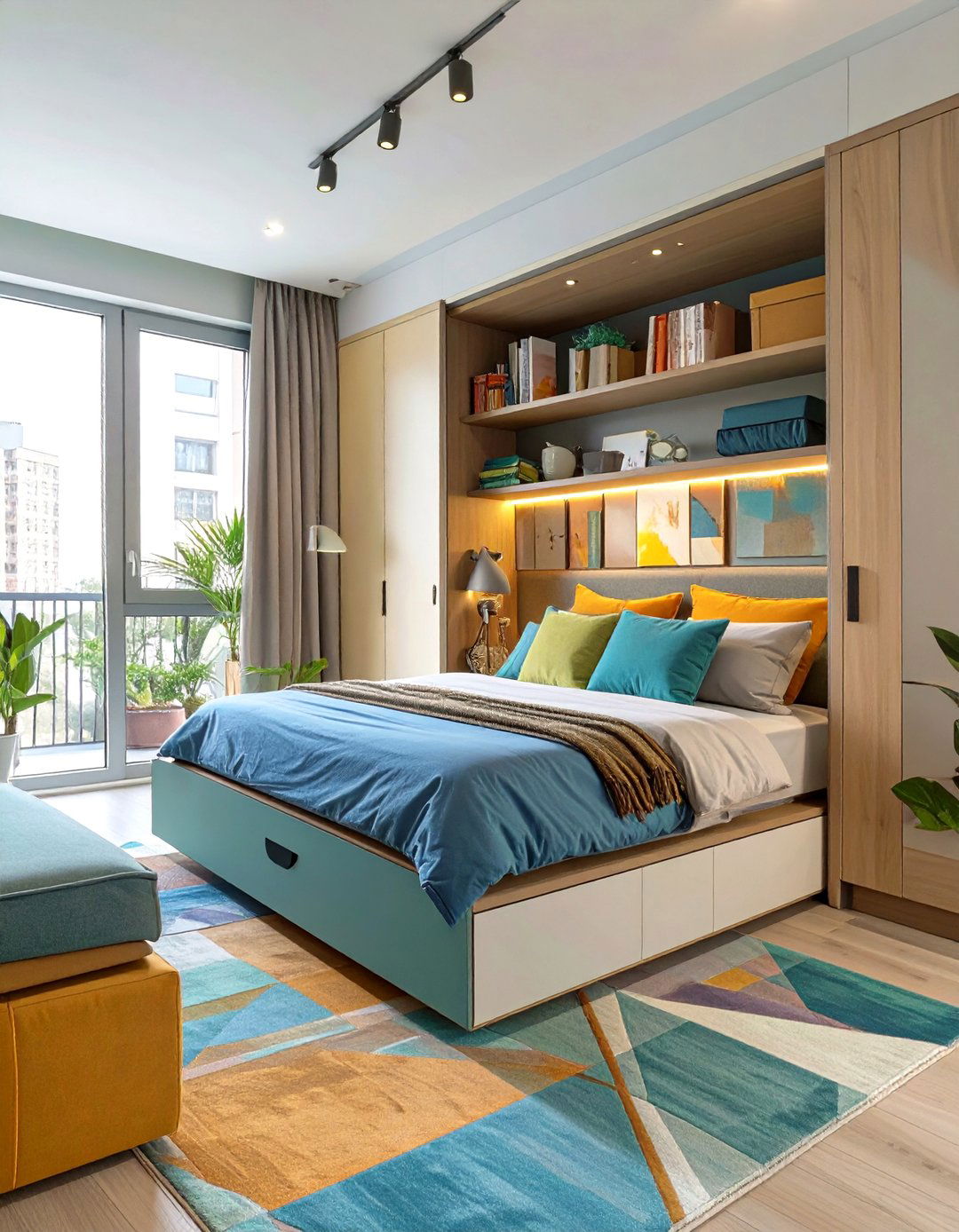Space Saving Murphy Bed Studio Apartment - 30 interior design software free ideas