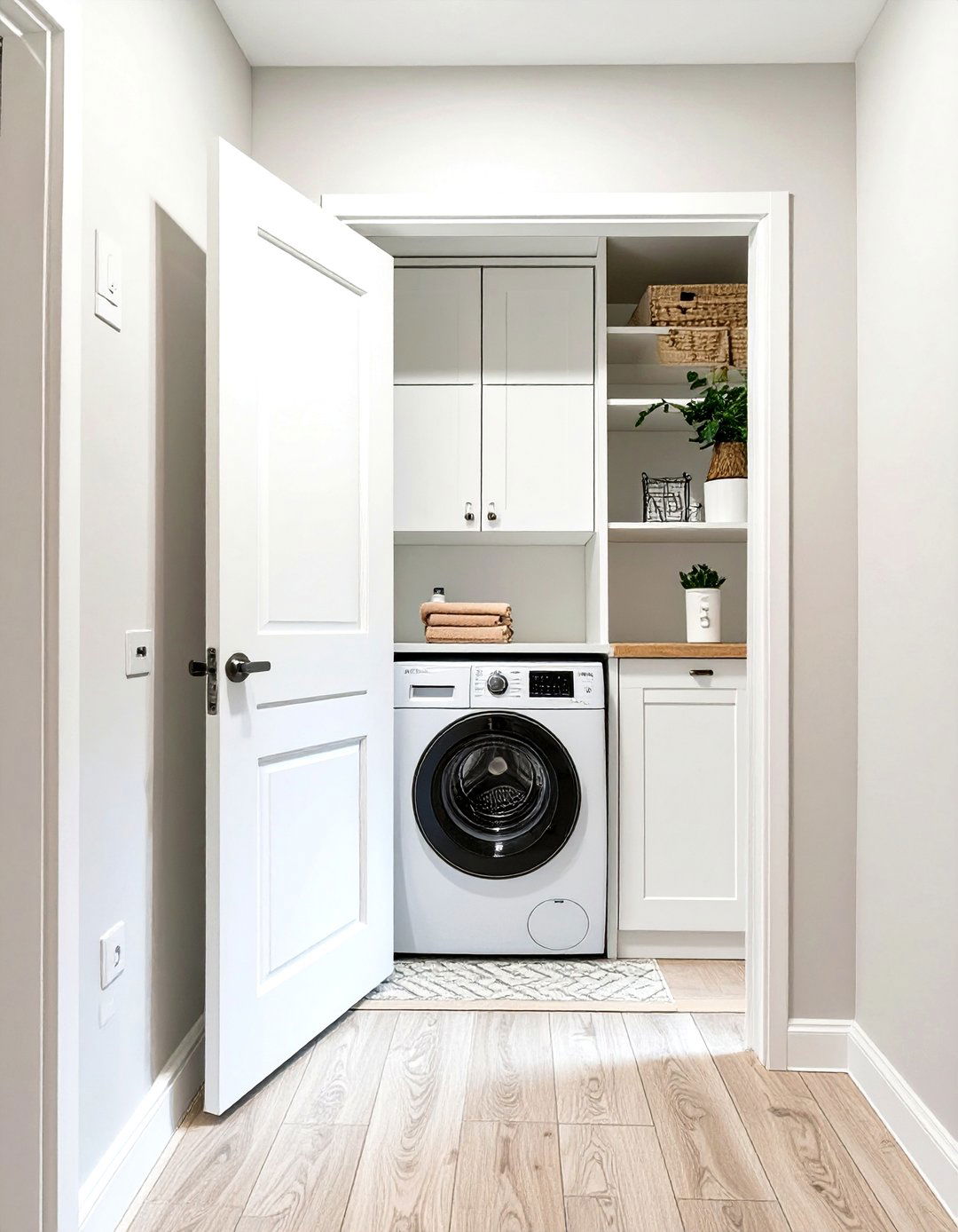 30 Hallway Laundry Closet Ideas for Small Space Homes - We Love Home Blog