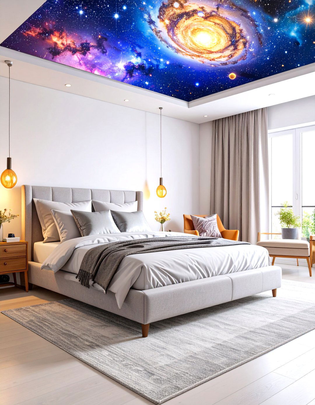 Space Themed Galaxy Room - 30 aesthetic room decor ideas