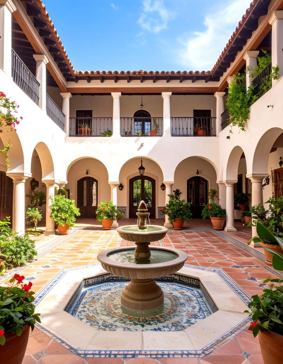 Spanish Hacienda Courtyard Home - 30 dream home design ideas