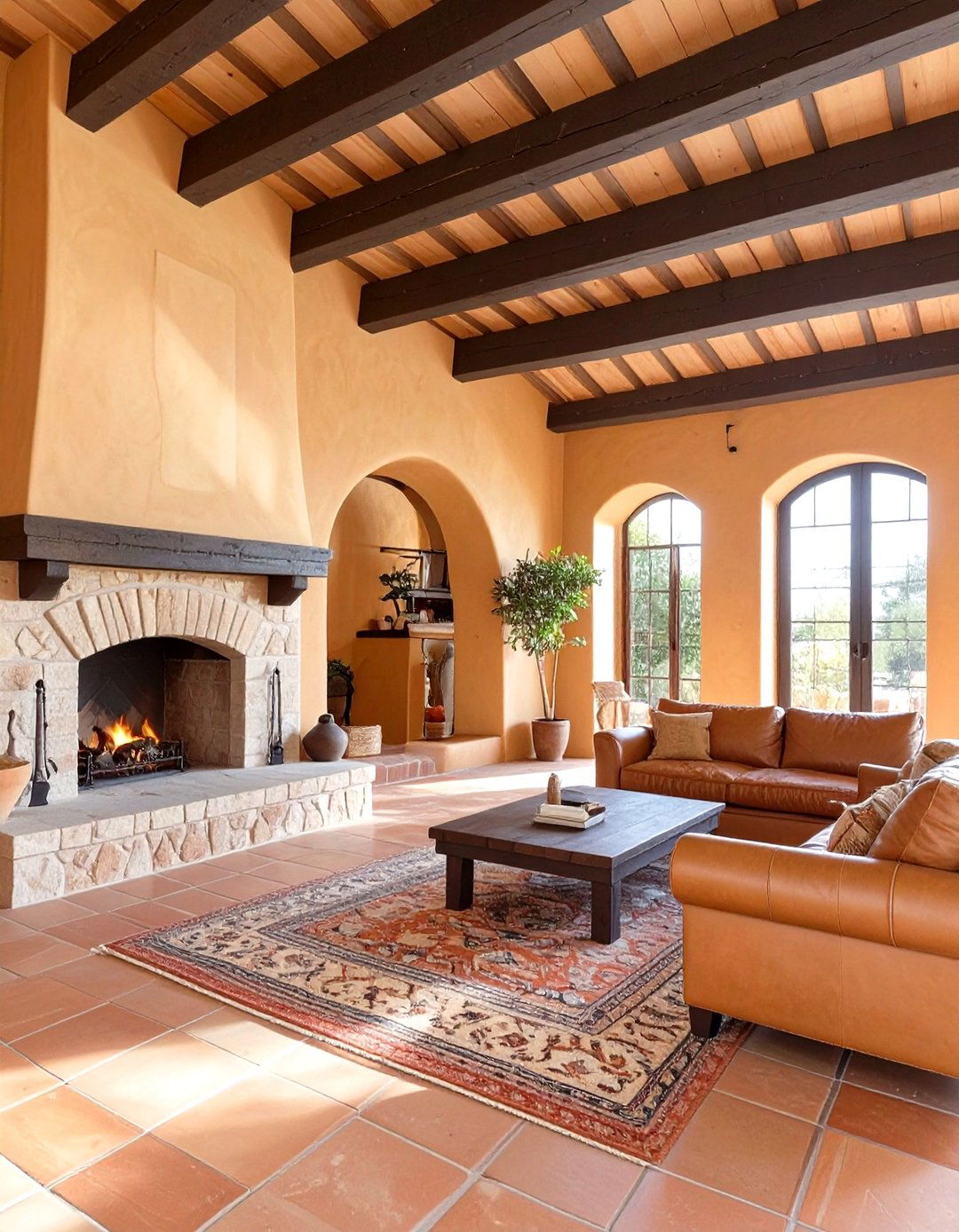 Spanish Hacienda Living Area - 30 mediterranean interior design ideas