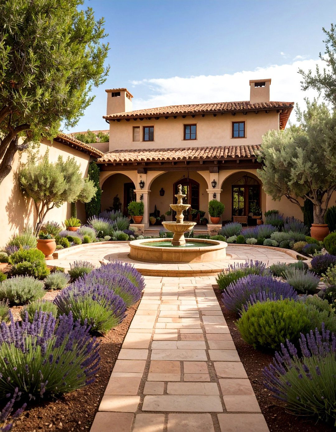 Spanish Mission Style Garden - 30 backyard designs mx