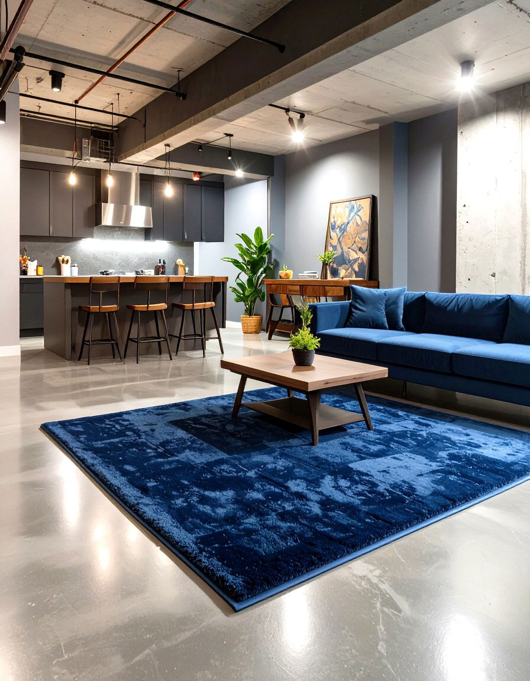 Speakeasy Basement with Concrete Floors - 30 speakeasy basement ideas