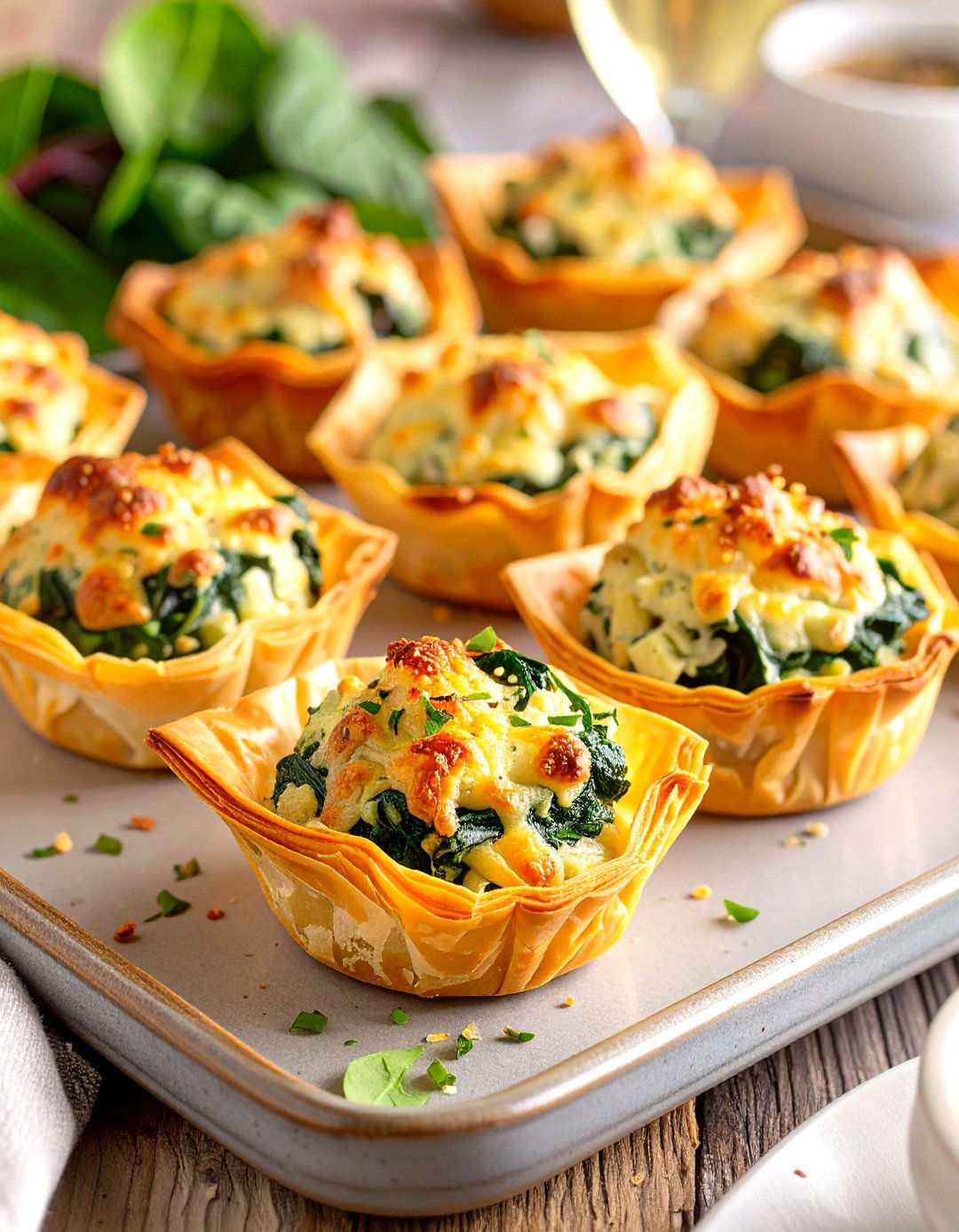 Spinach and Artichoke Dip Bites - 30 baby shower brunch food ideas