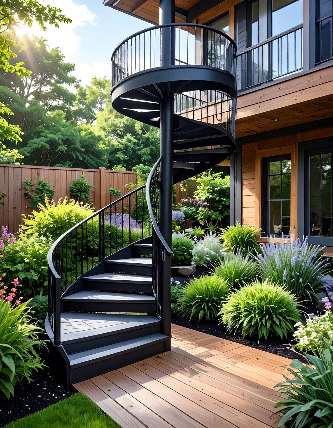 30 Deck Stair Ideas for Stylish Backyard Transitions - We Love Home Blog