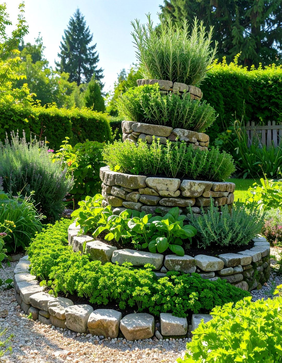 Spiral Herb and Vegetable Garden - 30 vegetable garden design ideas
