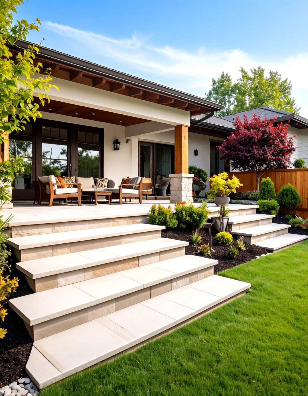 30 Patio Steps Ideas for a Beautiful Yard Entrance - We Love Home Blog