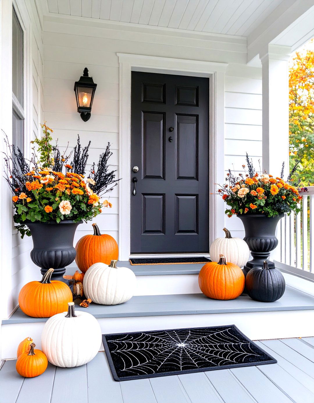 30 Fall Small Front Porch Ideas for a Seasonal Look - We Love Home Blog