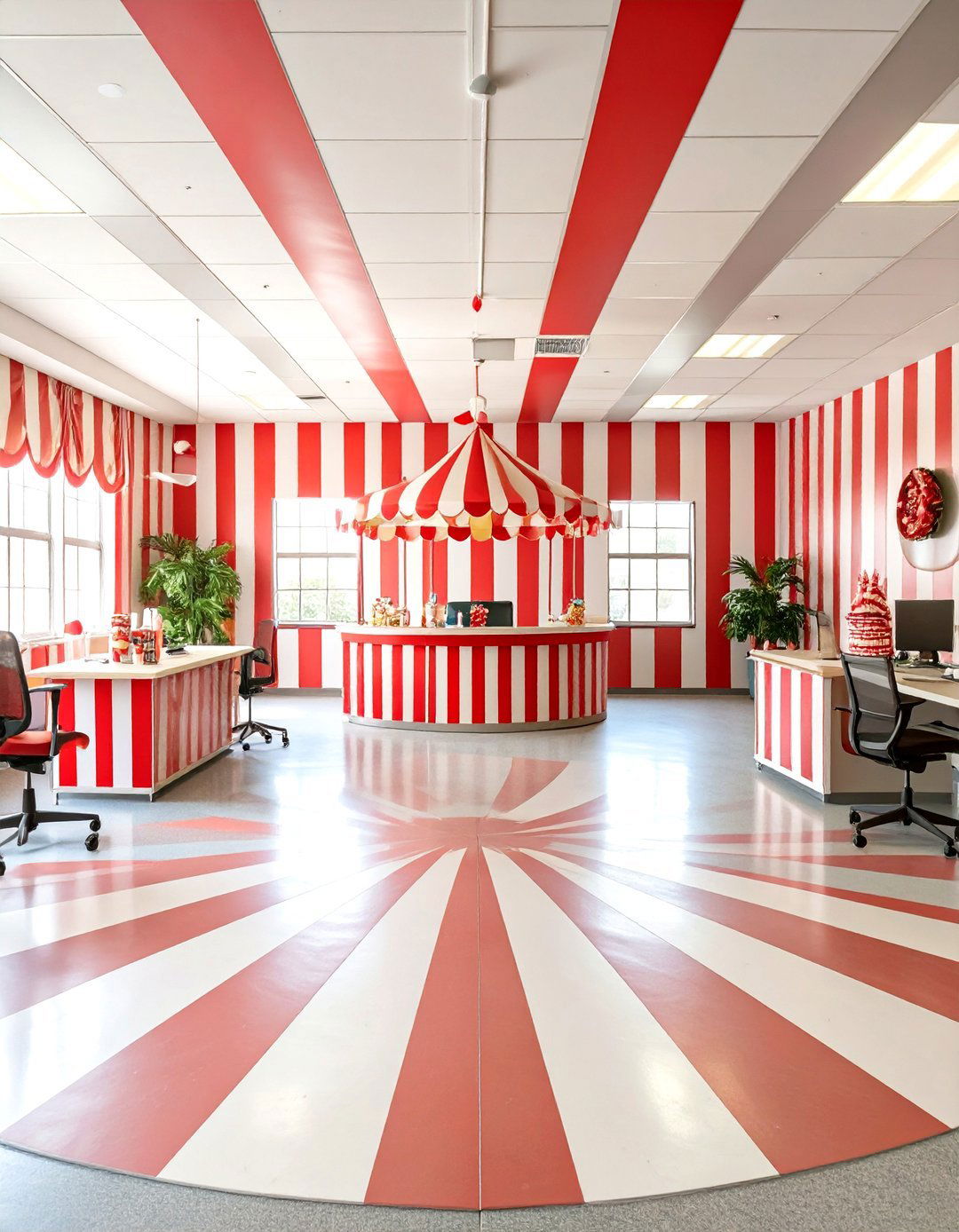 Spooky Haunted House Office Transformation - 30 office  decorating contest ideas