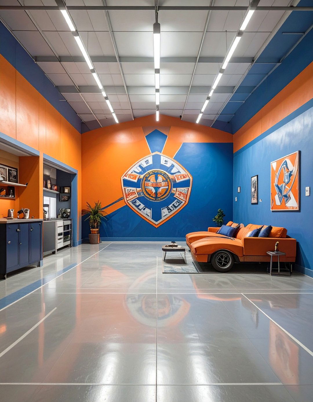 Sport Team Themed Garage - 30 garage painting ideas