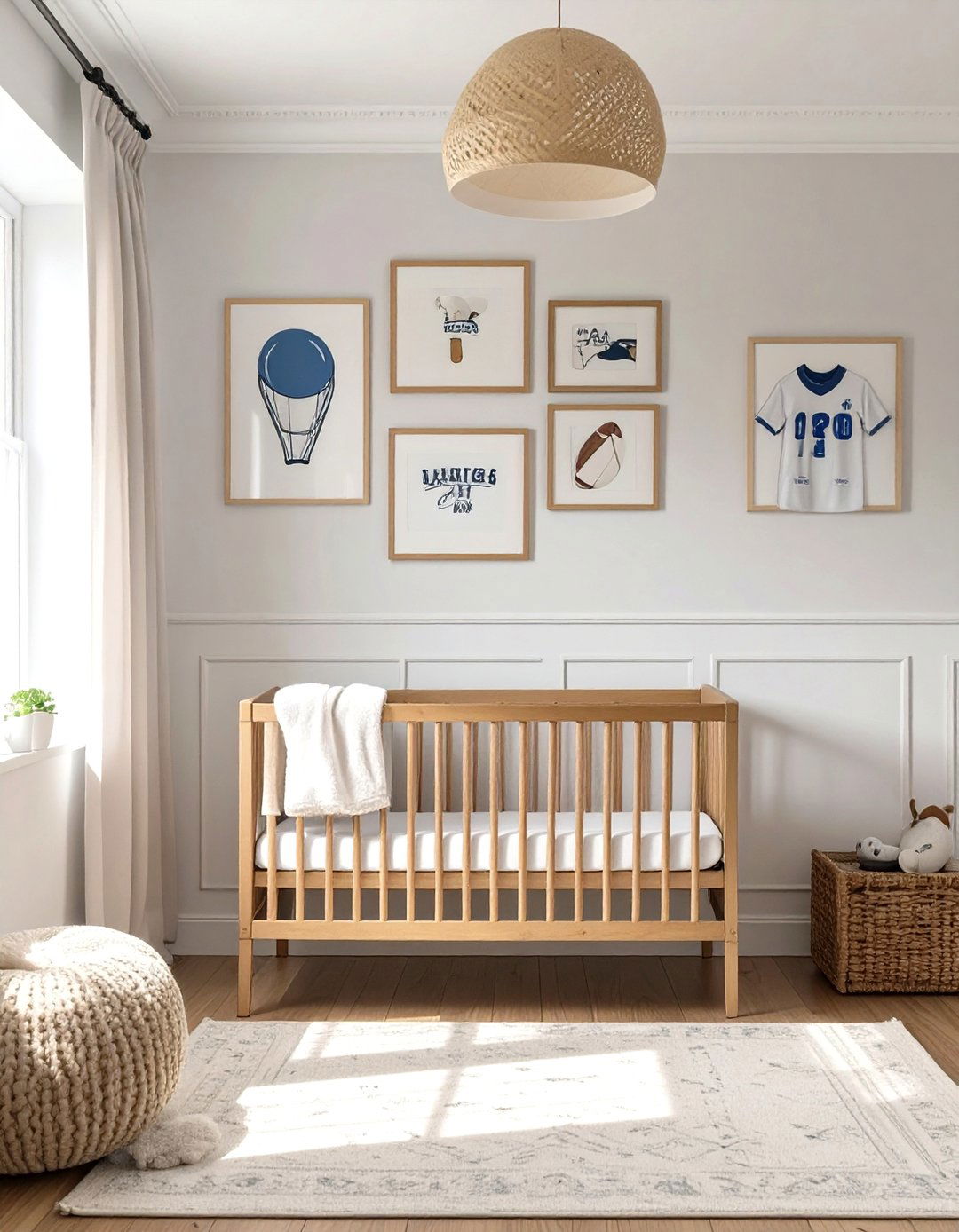 Sports Fanatic Nursery - 30 baby boy nursery ideas for small rooms