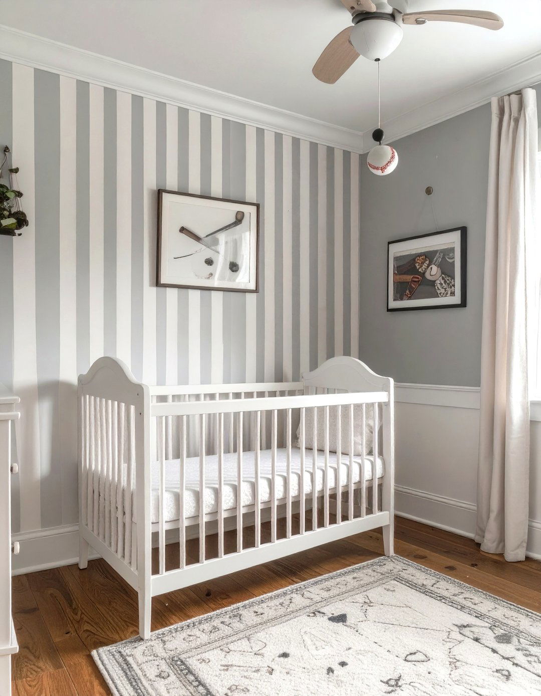 Sporty Baseball Nursery - 30 nursery ideas for boys