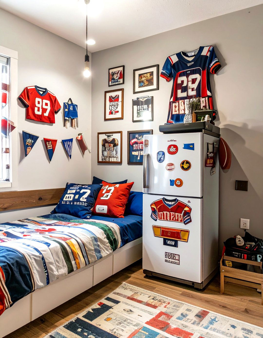 Sporty Fan Zone Dorm Decor - 30 dorm decor ideas