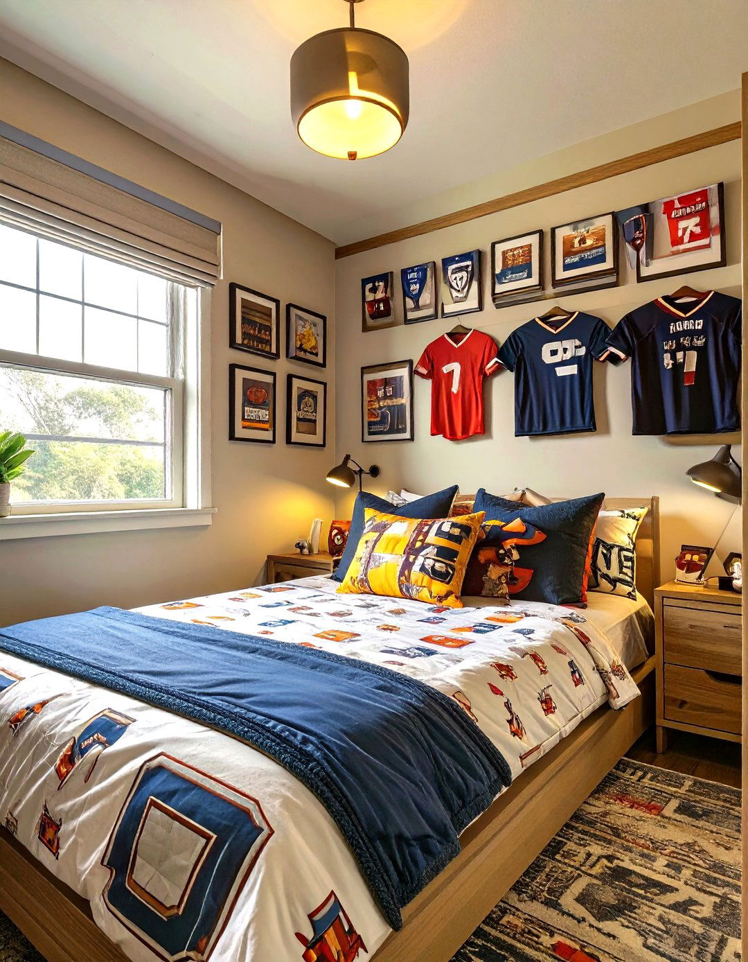 Sporty Fan Zone Dorm Room - 30 college dorm ideas