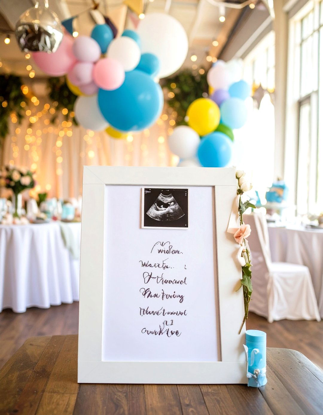 Sprinkled with Love Guest Book - 30 sprinkle baby shower ideas