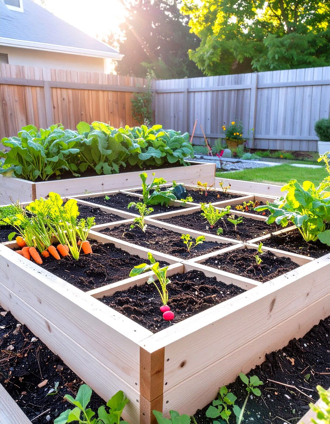 Square Foot Small Backyard Vegetable Garden - 30 small backyard backyard vegetable garden ideas