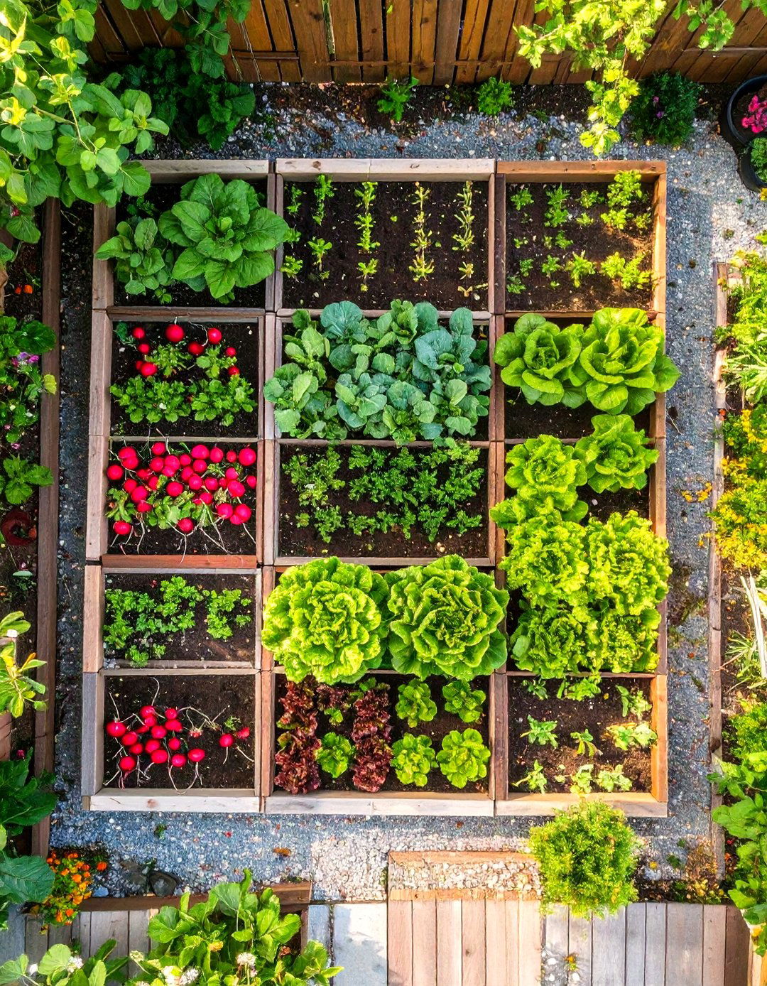 Square Foot Veggie Garden Method - 30 veggie garden ideas