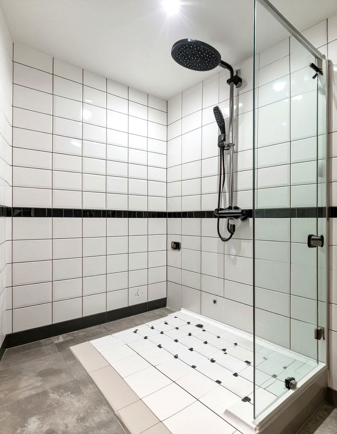 Square Tiles in an Offset Grid Pattern - 30 shower tile ideas 2025