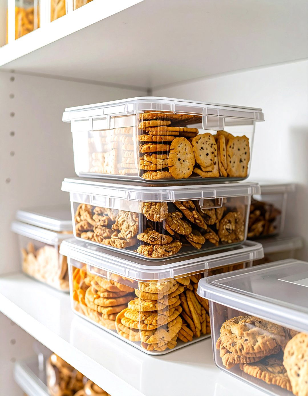 Stackable Containers for Vertical Space - 30 small pantry organization ideas