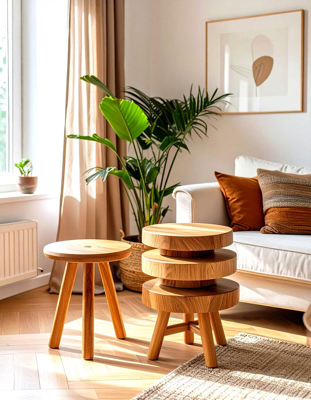 Stackable Stools Furniture - 30 small living room furniture ideas