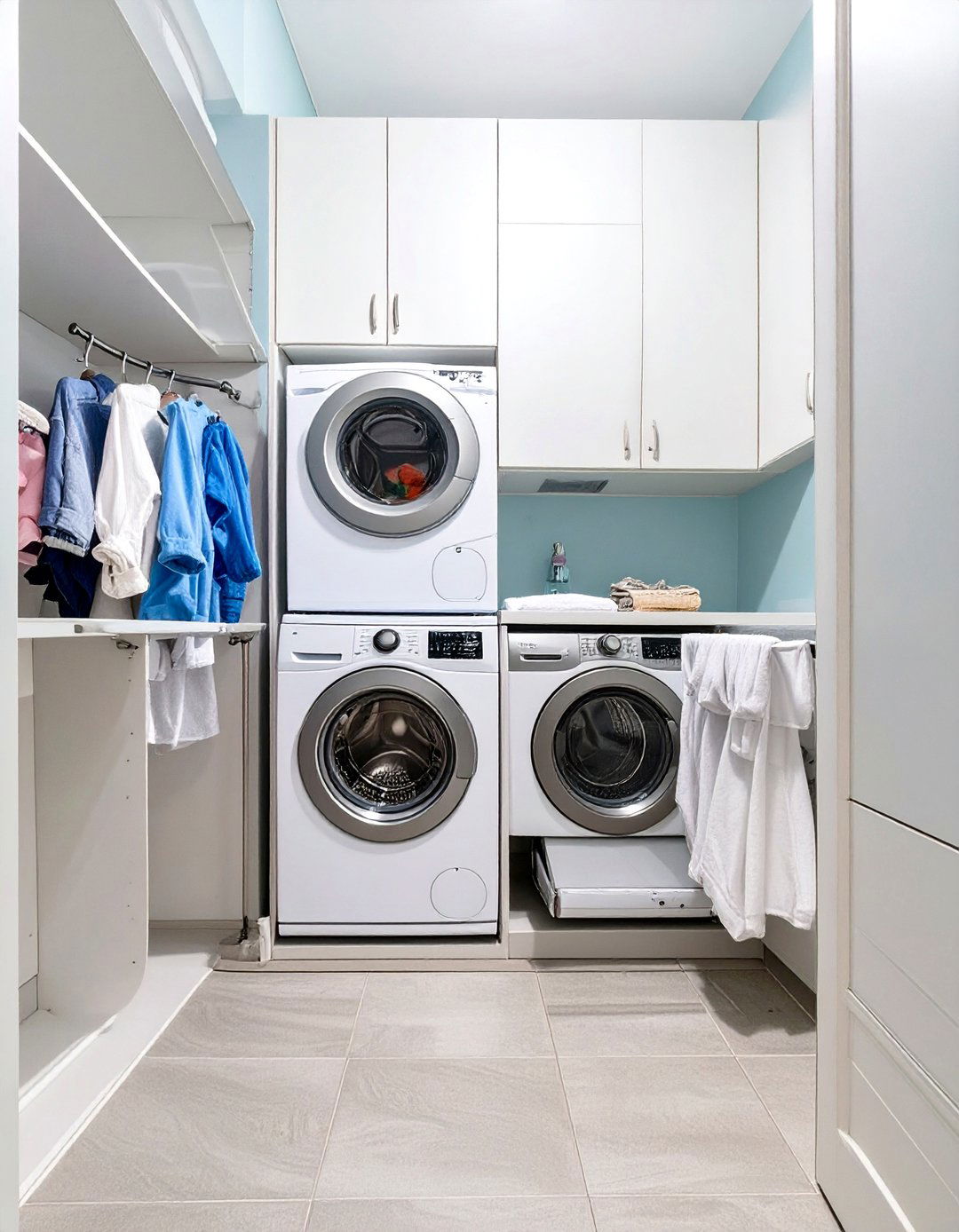 30 Stackable Washer and Dryer Laundry Room Ideas