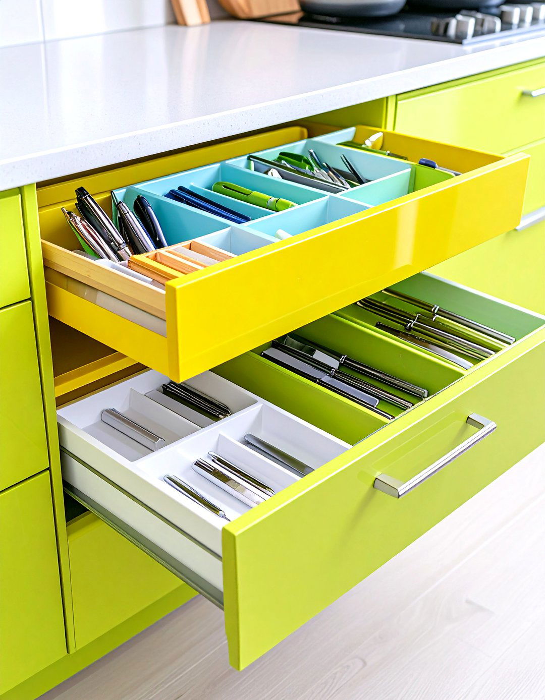 Stacking Drawer Organizer Trays - 30 kitchen drawer organizer ideas
