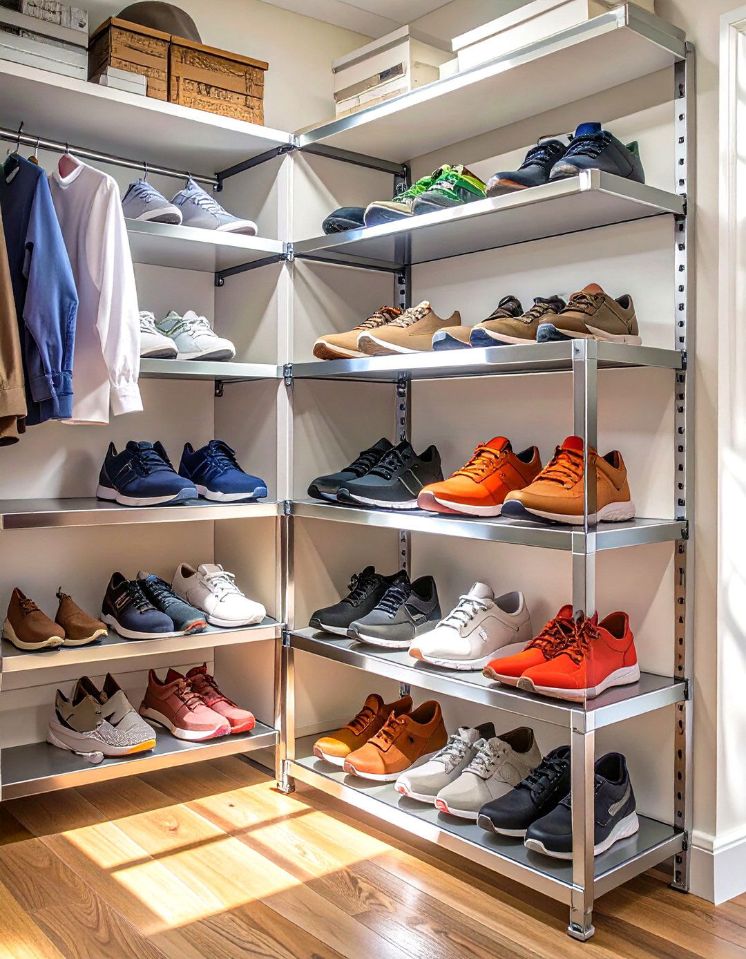 Stacking Shelf Units for Closets - 30 small closet shelving ideas